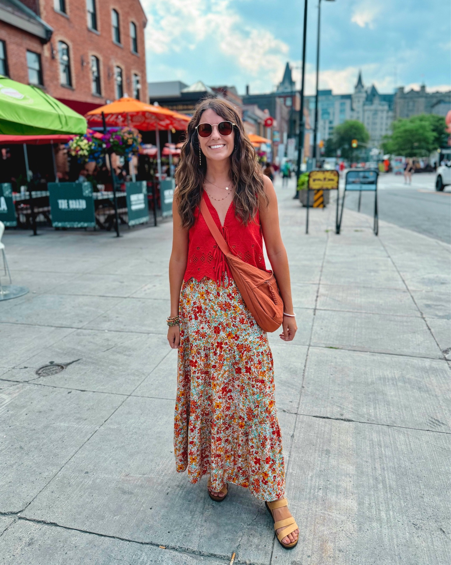 Exploring Ottawa♥️

xs in my top (sold out, linked similar!) and small in my skirt. My sandals are size 6 and so comfy!
