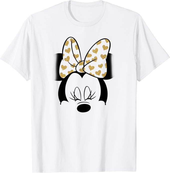 Disney Minnie Mouse Golden Bow T-Shirt | Amazon (US)