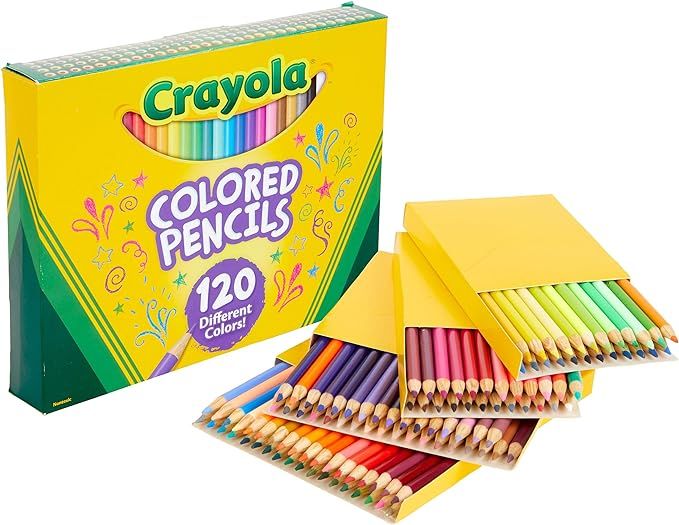 Amazon.com: Crayola Colored Pencils Set (120ct), Bulk, Great for Adult Coloring Books, Stocking S... | Amazon (US)