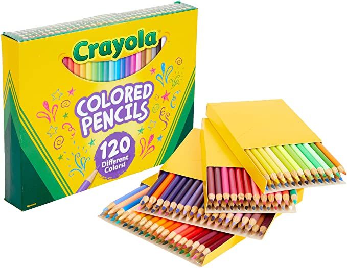 Crayola Colored Pencils Set (120ct), Bulk, Great for Adult Coloring Books, Stocking Stuffers, Gif... | Amazon (US)