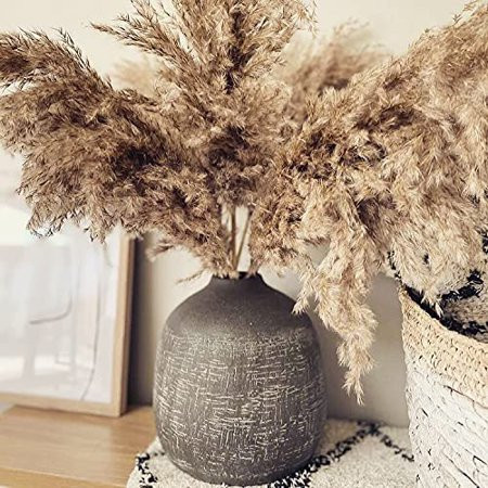 HUMINBO Dried Pampas Grass Home Decor 50 Stems Fluffy Pompas Floral Small-Pompous-Bulk Natural-Pompu | Walmart (US)