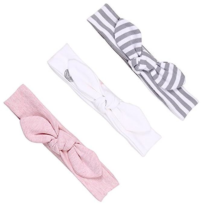 Asher and Olivia Baby Girls' 3-Piece Headband | Amazon (US)