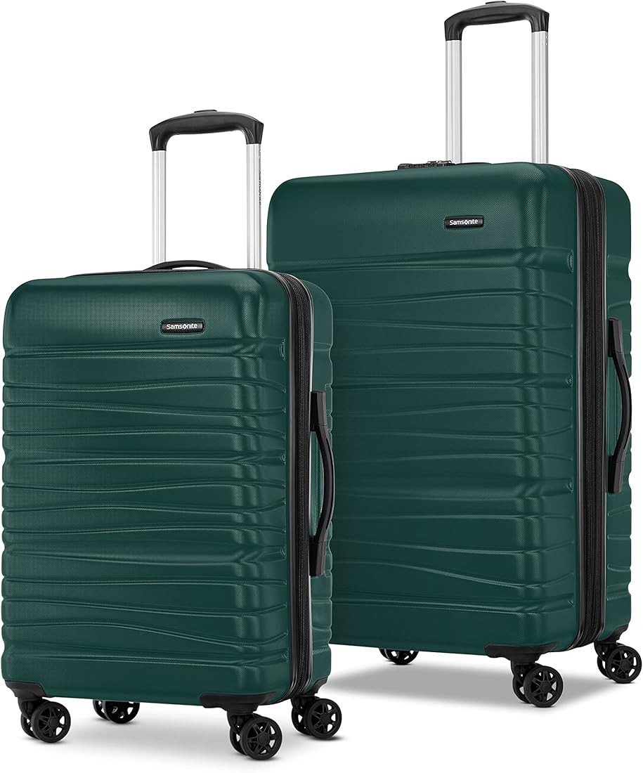 Samsonite Evolve SE Hardside Expandable Luggage with Spinners | Alpine Green | 2PC SET (Carry-on/... | Amazon (US)