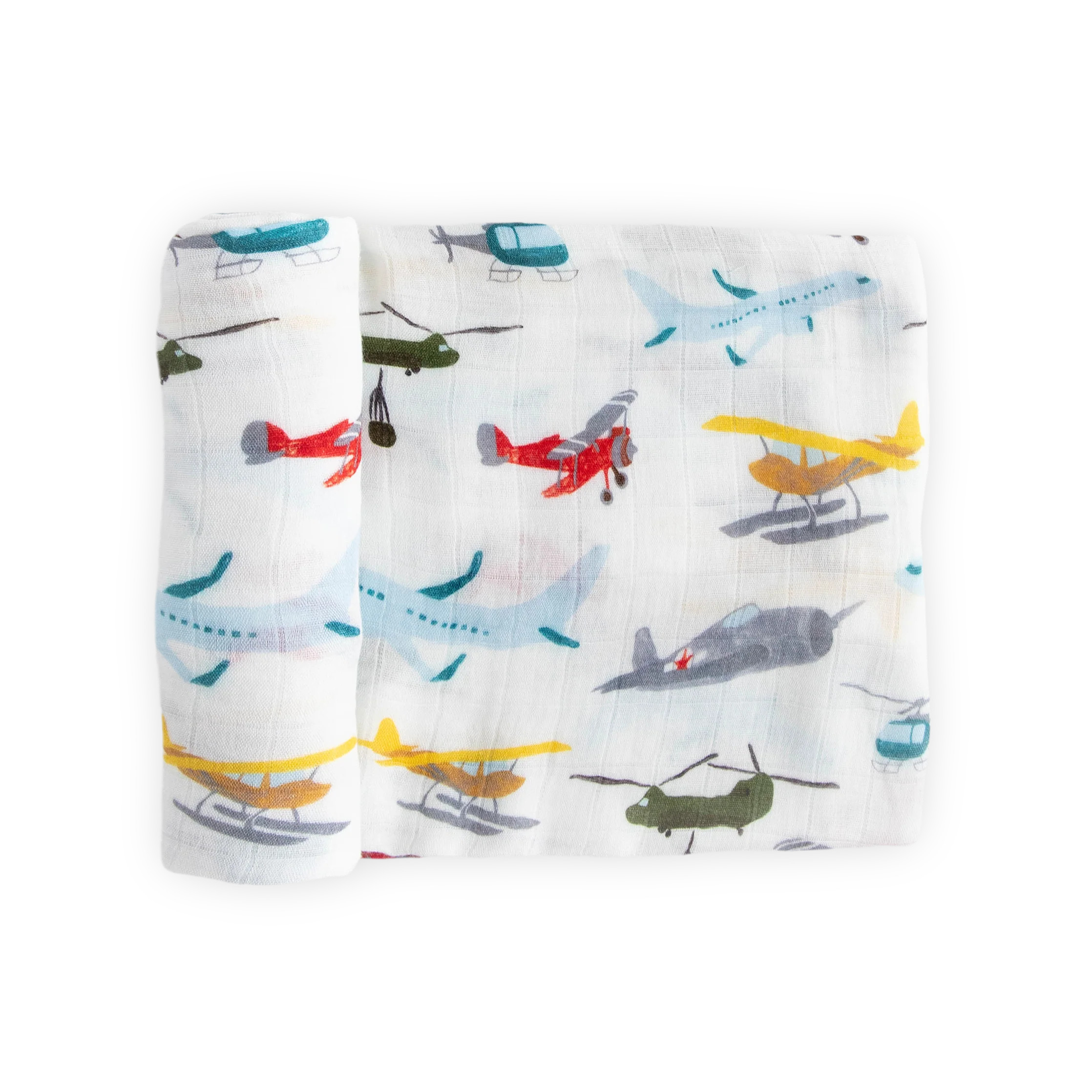 Deluxe Muslin Swaddle Blanket - Air Show | Little Unicorn