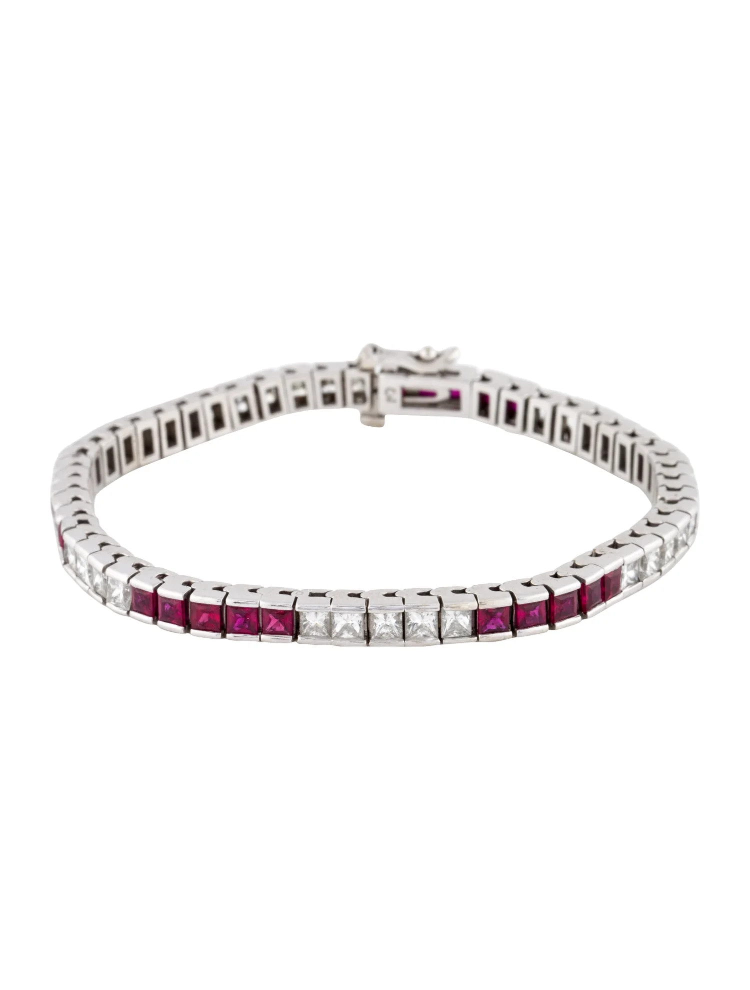 14K Ruby & Diamond Tennis Bracelet | The RealReal