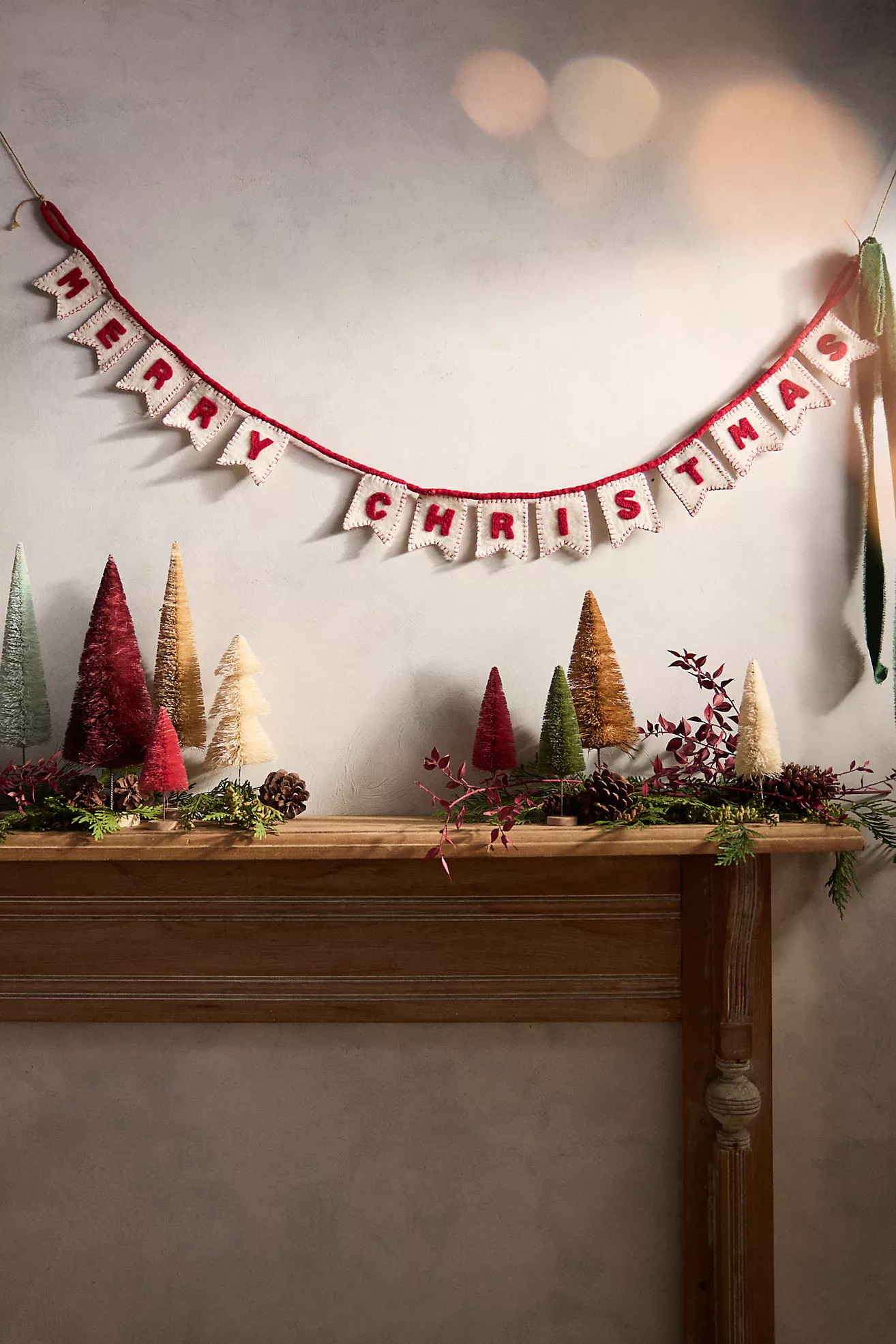 MERRY CHRISTMAS Felt Garland | Anthropologie (US)