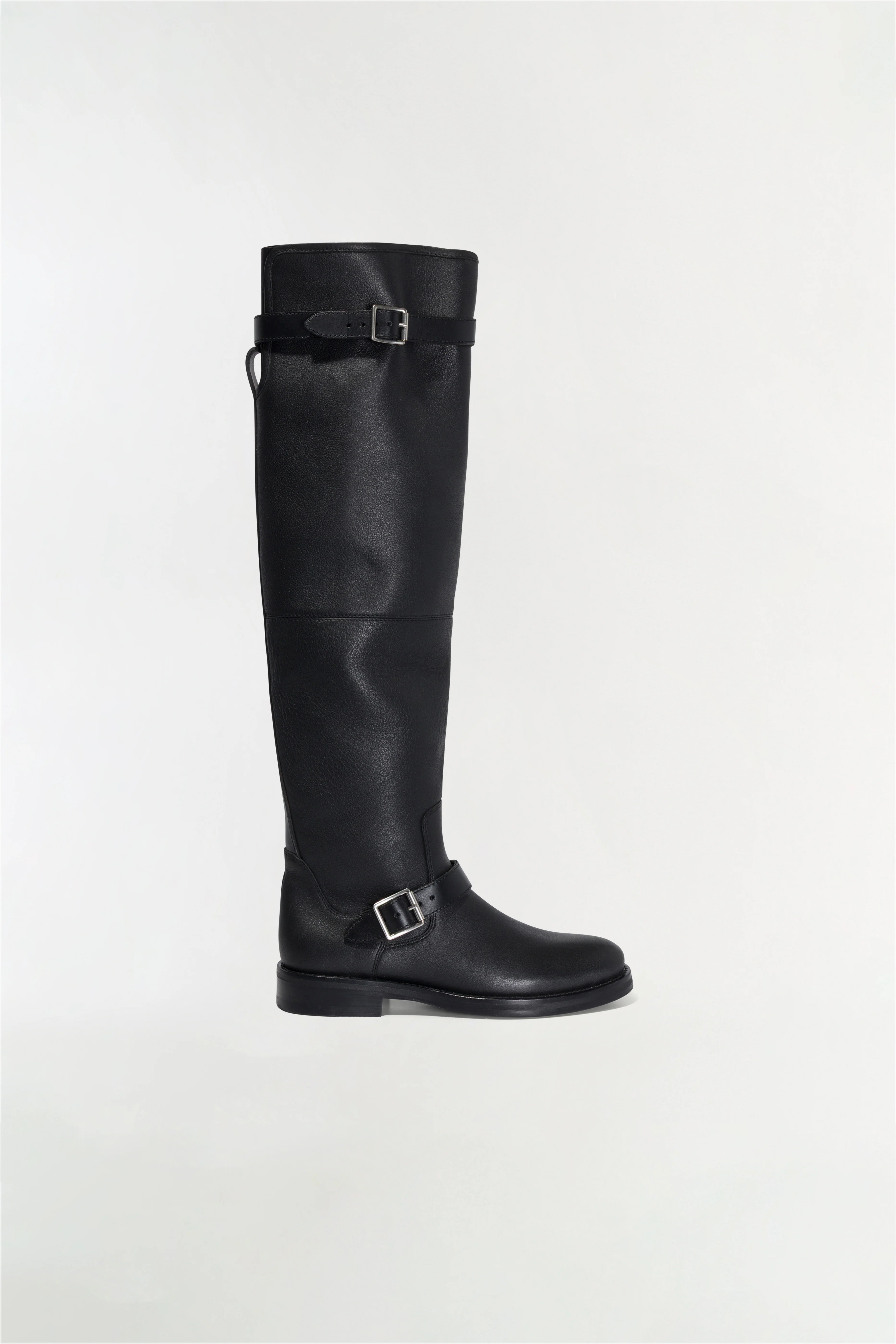 SIMKHAI Women's Noah Leather Over The Knee Boot in Black, Size 40 | Simkhai