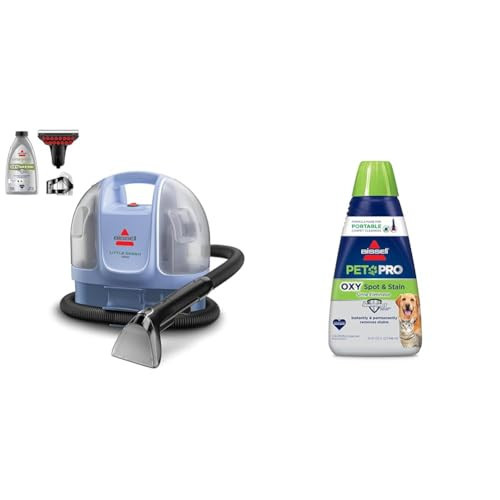 Little Green Mini Limited Edition Color Lake Blue, 4075F + BISSELL® PET PRO OXY Spot & Stain Formula for Portable Carpet Cleaners, 32 oz., 2034 | Amazon (US)
