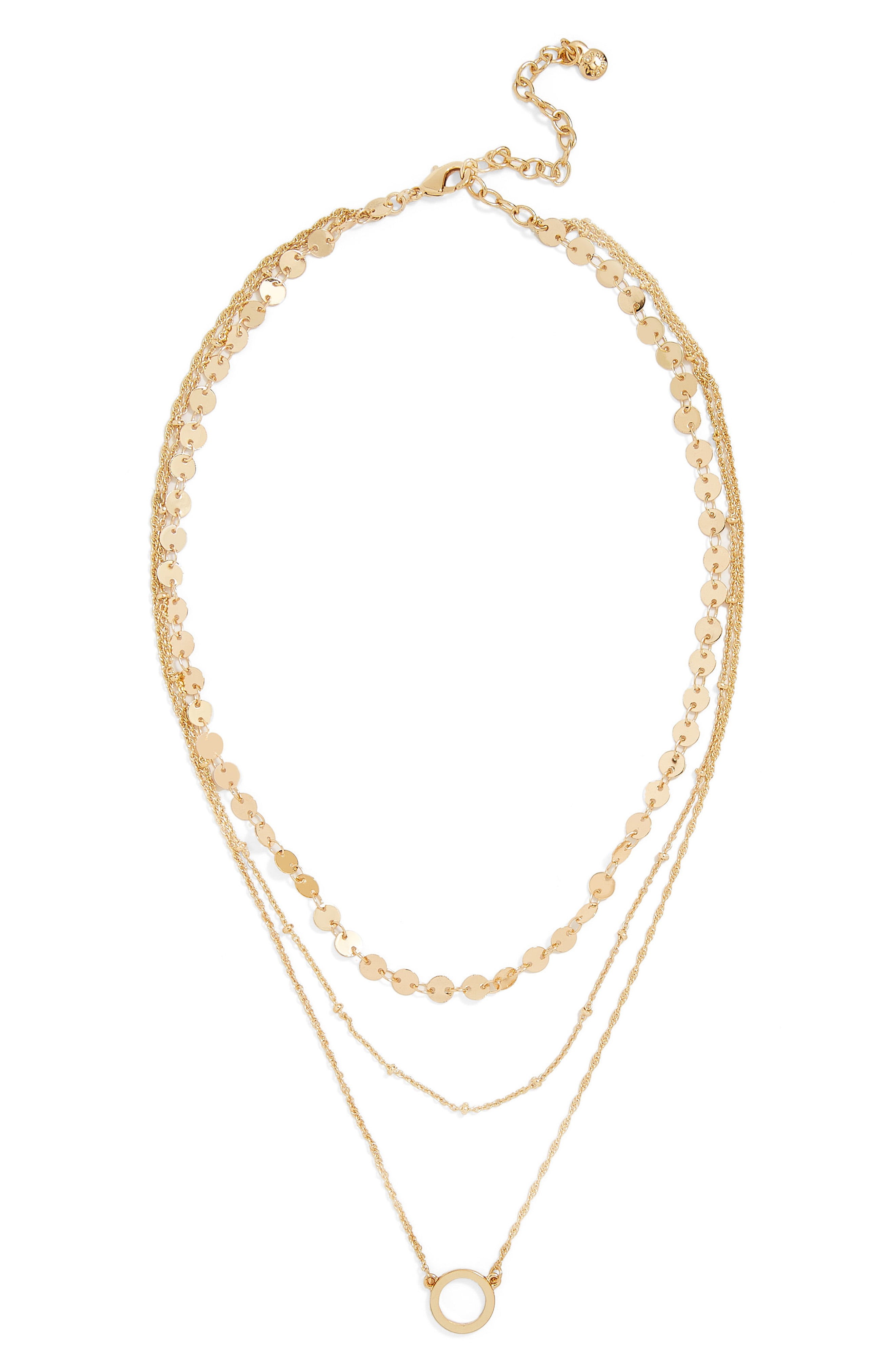 Women's Baublebar Adrielle Triple Strand Necklace | Nordstrom