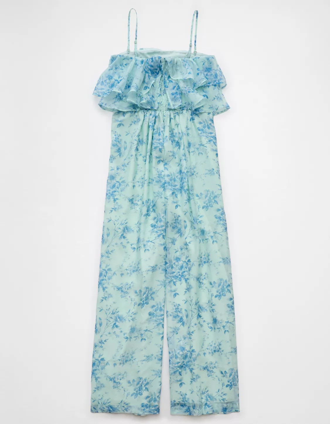 AE Strapless Ruffle Jumpsuit | American Eagle Outfitters (US & CA)