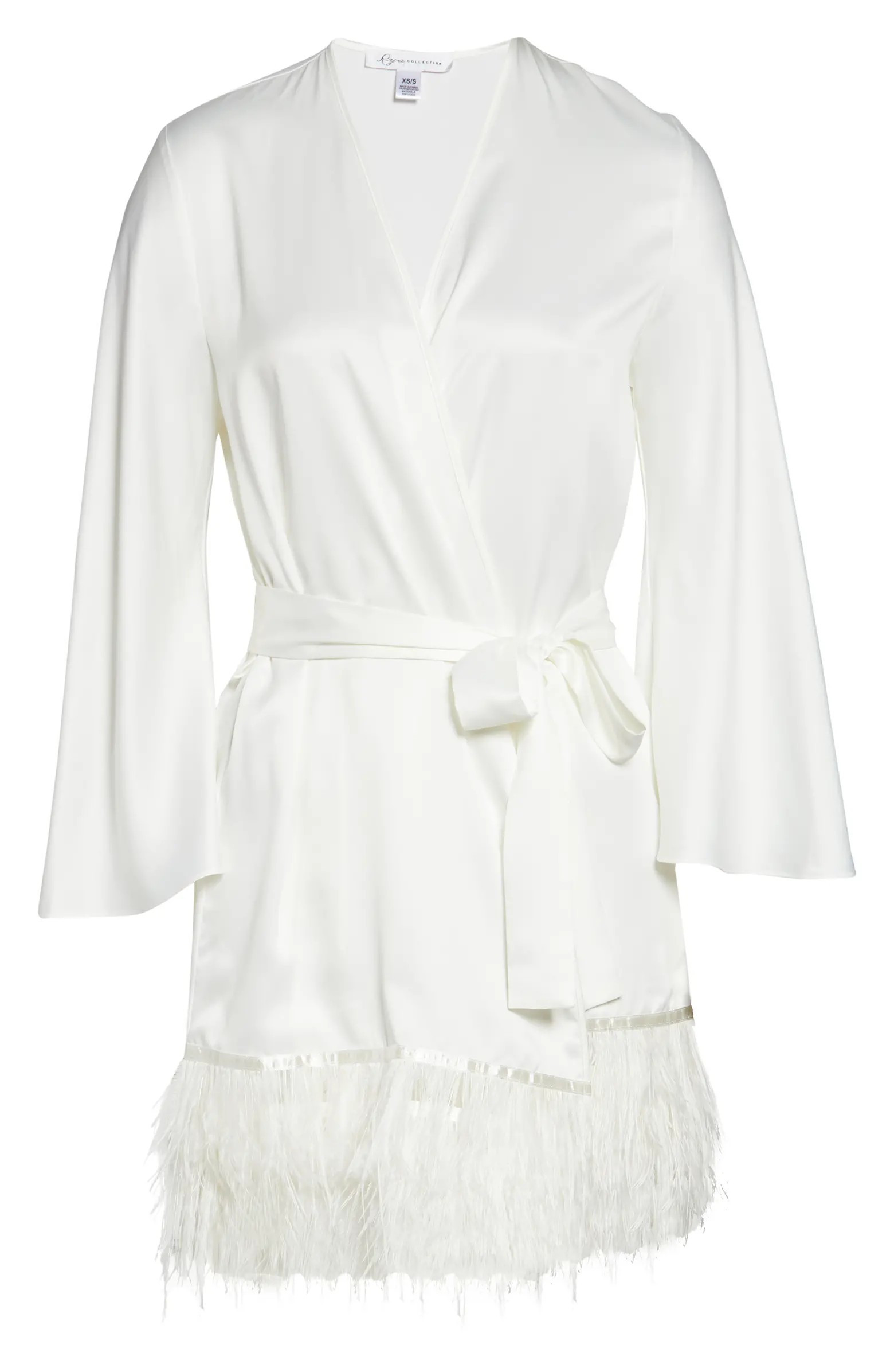Swan Charmeuse & Ostrich Feather Wrap | Nordstrom