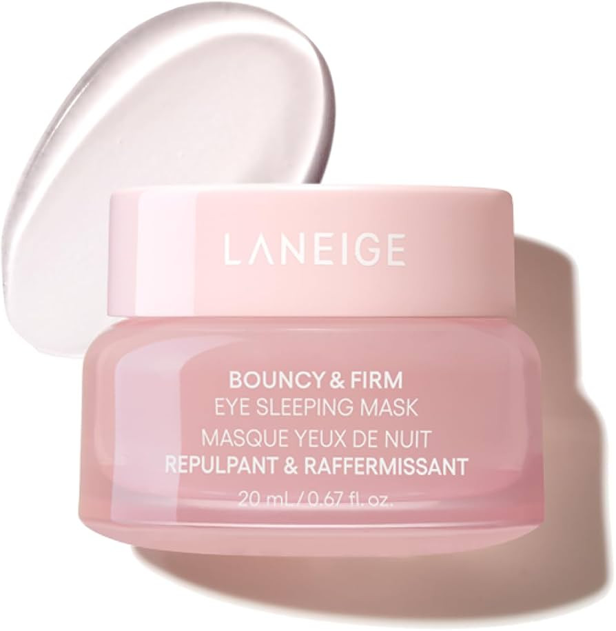 LANEIGE Bouncy & Firm Eye Sleeping Mask: Depuff and Firm with Peony & Collagen Complex, Ceramide,... | Amazon (US)