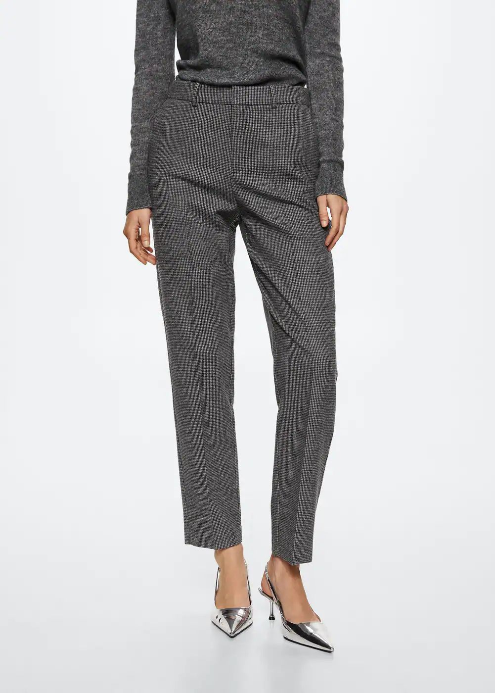 Skinny wool suit pants -  Women | Mango USA | MANGO (US)