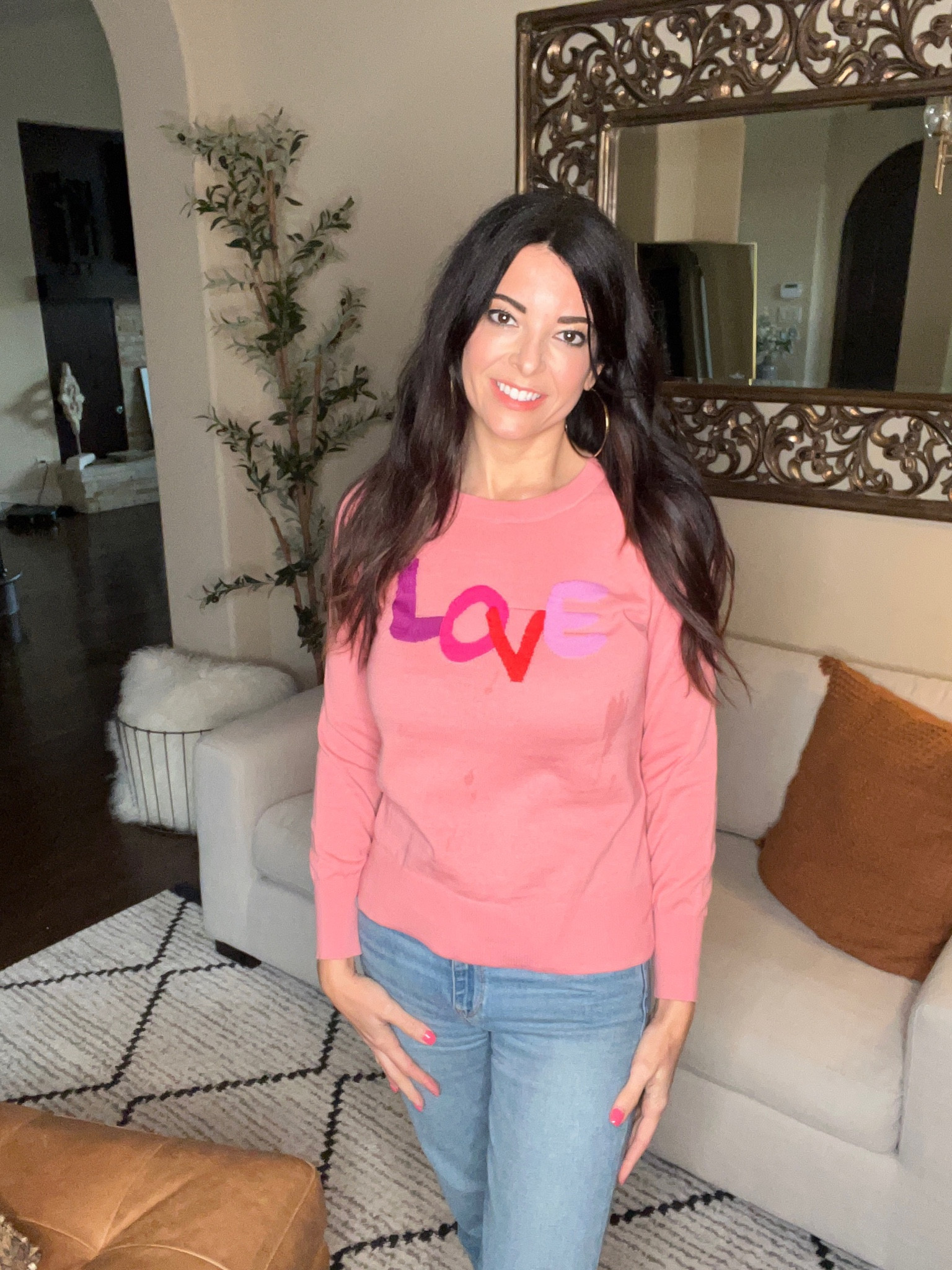 Valentines inexpensive sweater idea. I’m wearing a small  

#LTKSeasonal #LTKsalealert #LTKunder50