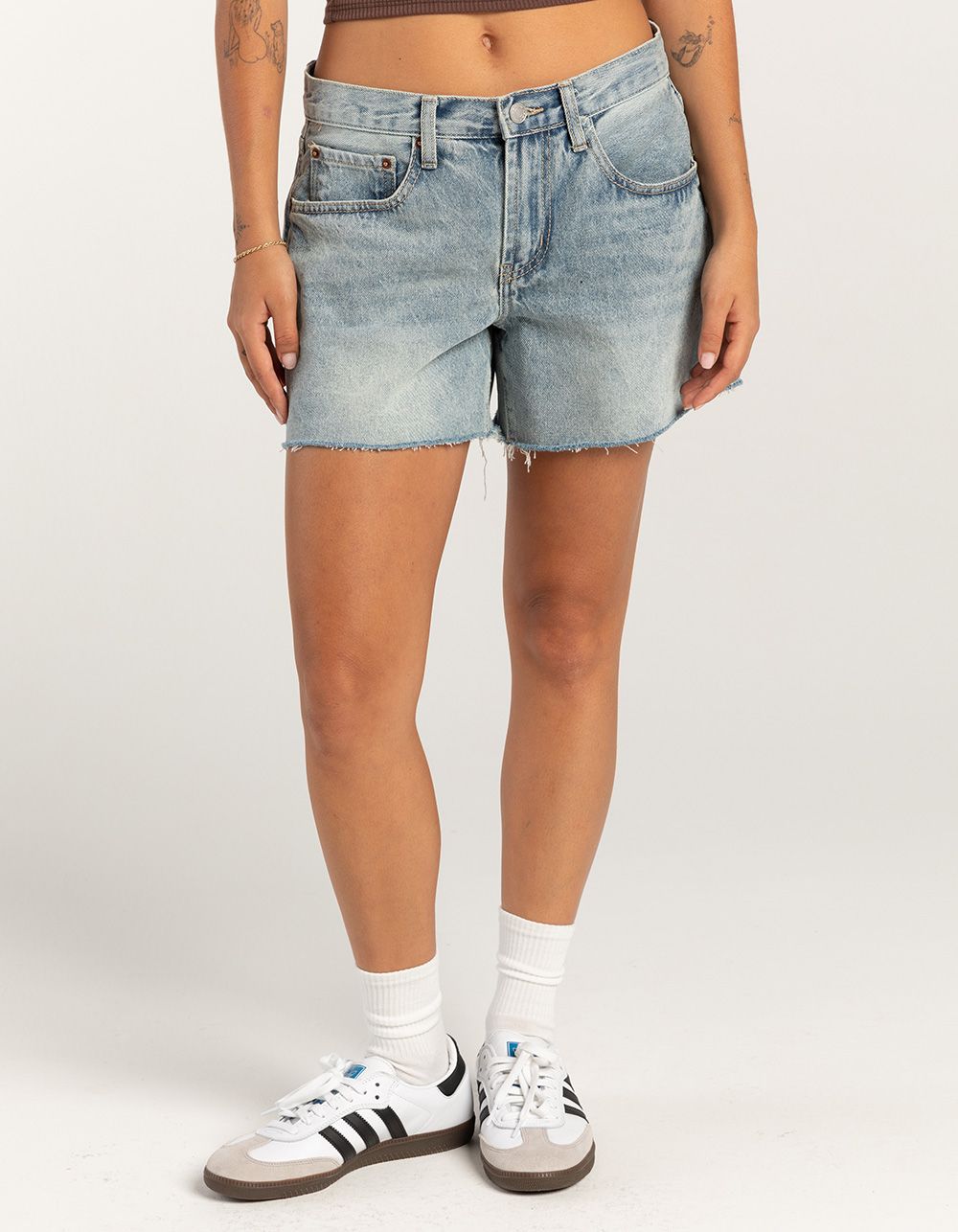 RSQ Womens Low Rise Baggy Carpenter Shorts | Tillys