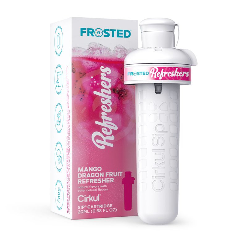 Cirkul Frosted Refreshers Mango Dragon Fruit Refresher Flavor Cartridge, Drink Mix, 1-Pack | Walmart (US)