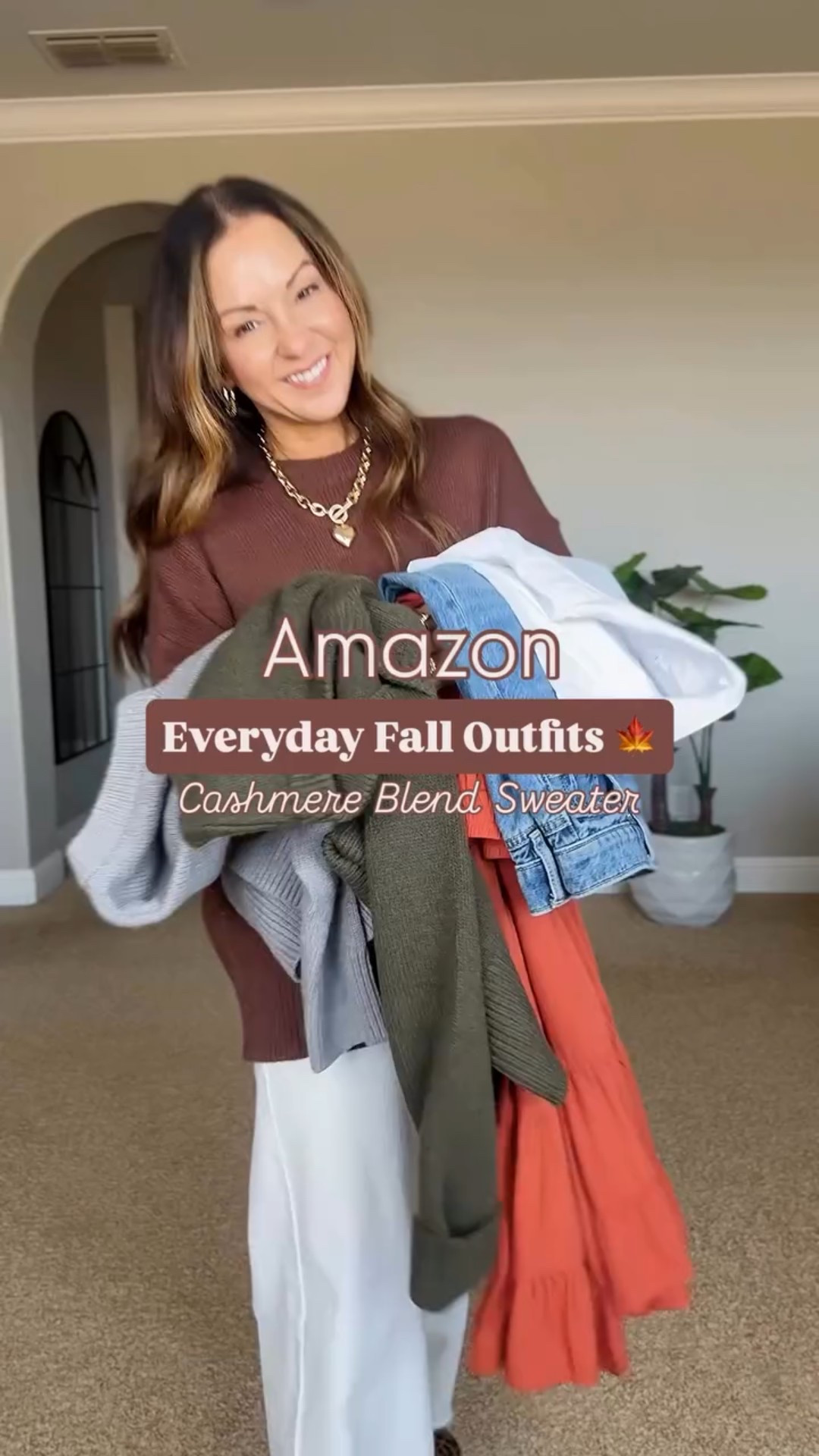 🍁Everyday fall outfits from Amazon!

Cashmere blend sweater styled 4 ways with petite friendly jeans, & maxi skirt with a style tip! 

#outfitinspo #everydayoutfits #casualstyle
#falloutfitideas #falloutfitinspo #momoutfit #casualoutfitideas #fallstyle #petitestyle #cashmereembrace



#LTKSeasonal #LTKStyleTip #LTKPetite
