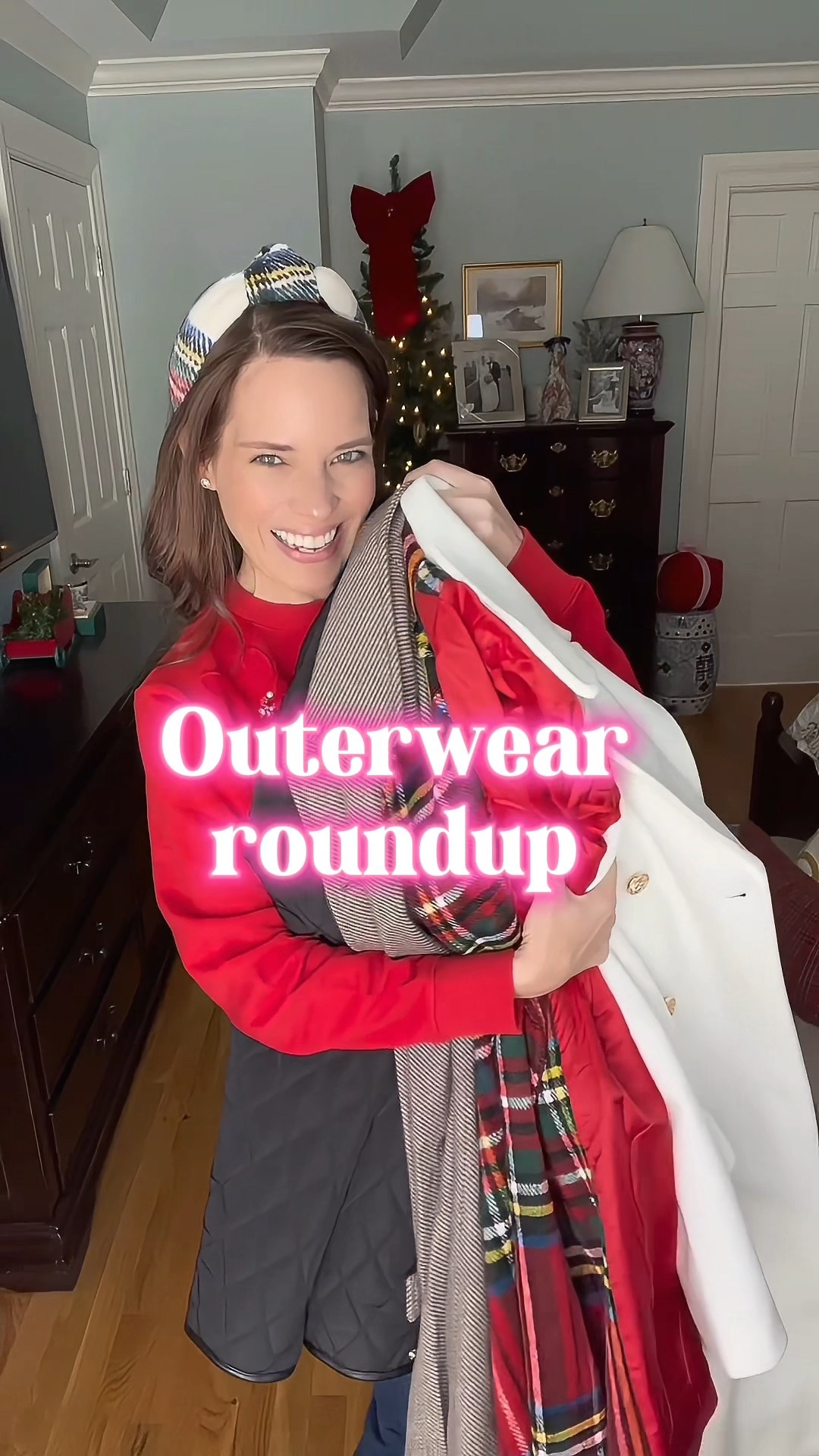 ✨ Cozy & Chic Outerwear Roundup — Holiday Plaid, Winter Whites & Everyday Classics 🤍🎄



A full winter outerwear roundup featuring four totally different vibes — all easy, chic, and holiday-ready! ❤️💫

The red tartan plaid coat is such a festive statement piece and pairs perfectly with denim and silver heels for a fun Christmas look. The white double-breasted coat is a gorgeous winter-white moment — polished, pretty, and perfect for holiday parties, church, and dressier events. The black quilted jacket is a classic wear-anywhere staple (lightweight but warm!), adorable layered over your plaid popover. And the herringbone coat with the oversized black bow is such a sophisticated neutral for work, brunch, or winter outings.

Everything is styled with budget-friendly finds like Amazon coats, Target skirts and tights, Walmart tops, and BaubleBar jewelry — plus elevated favorites from Talbots, Sam Edelman, and Mother Denim. 💛 I’m wearing XS/S depending on item, and all pieces linked below!

🧥 Perfect for everyday, family photos, school drop-off, holiday events, Christmas shopping, and layering through the entire winter season.

⸻



holiday outfits • winter coats for women • plaid coat outfit • white winter coat • quilted jacket style • herringbone coat outfit • holiday fashion finds • affordable outerwear • classic winter wardrobe • cozy winter layers • Christmas style ideas • cold weather outfits • holiday shopping essentials • festive outfit ideas • budget friendly fashion • Amazon winter fashion • Target winter finds • winter outfit inspiration • chic winter basics • casual holiday looks • dressy holiday outfits • neutral winter wardrobe • layering pieces for winter • timeless outerwear staples


#LTKGiftGuide #LTKHoliday #LTKFindsUnder100