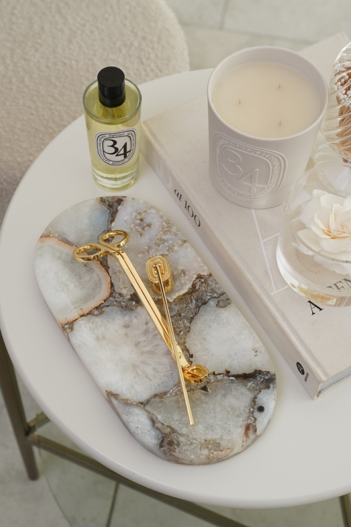Agate tray & new Diptyque candle accessories 

#LTKhome