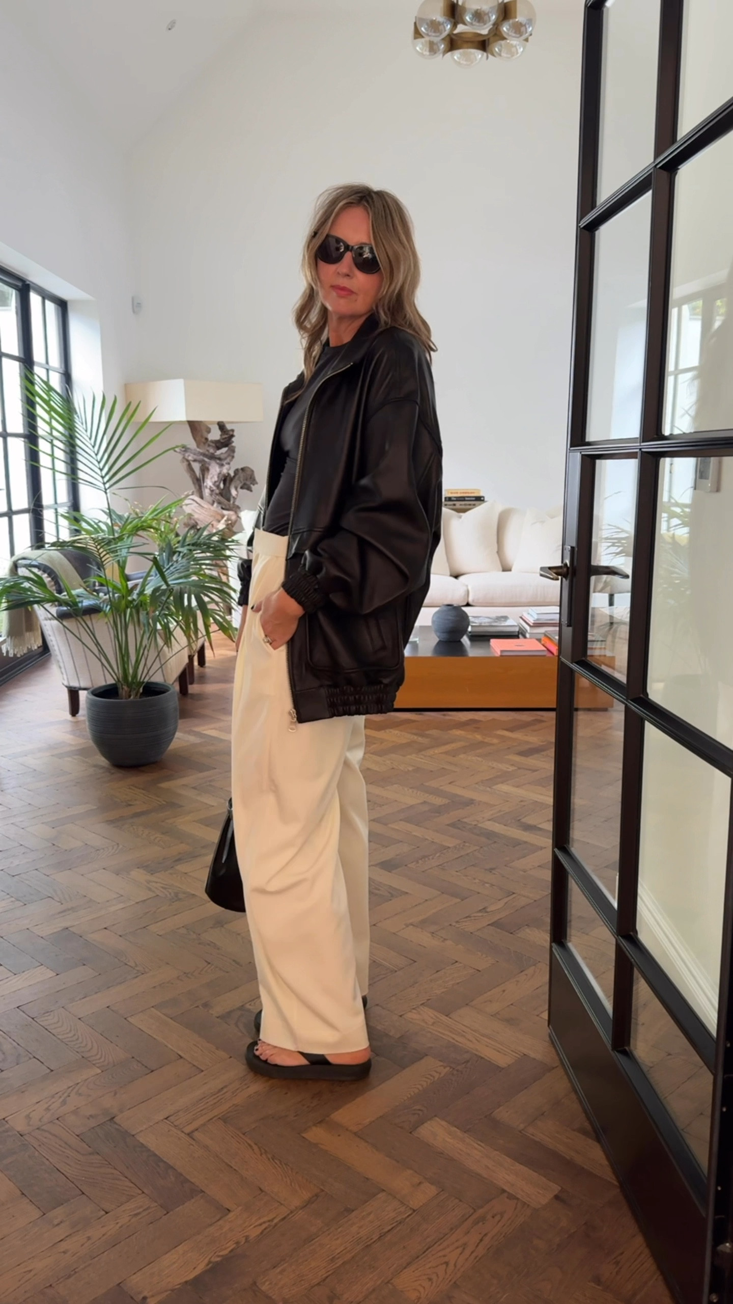 Recreating Zoë Kravitz’s look from The Studio for dinner with friends - off-white relaxed trousers + tight tee + diamonds = a simple yet effective outfit formula 


#LTKsummer #LTKstyletip #LTKworkwear