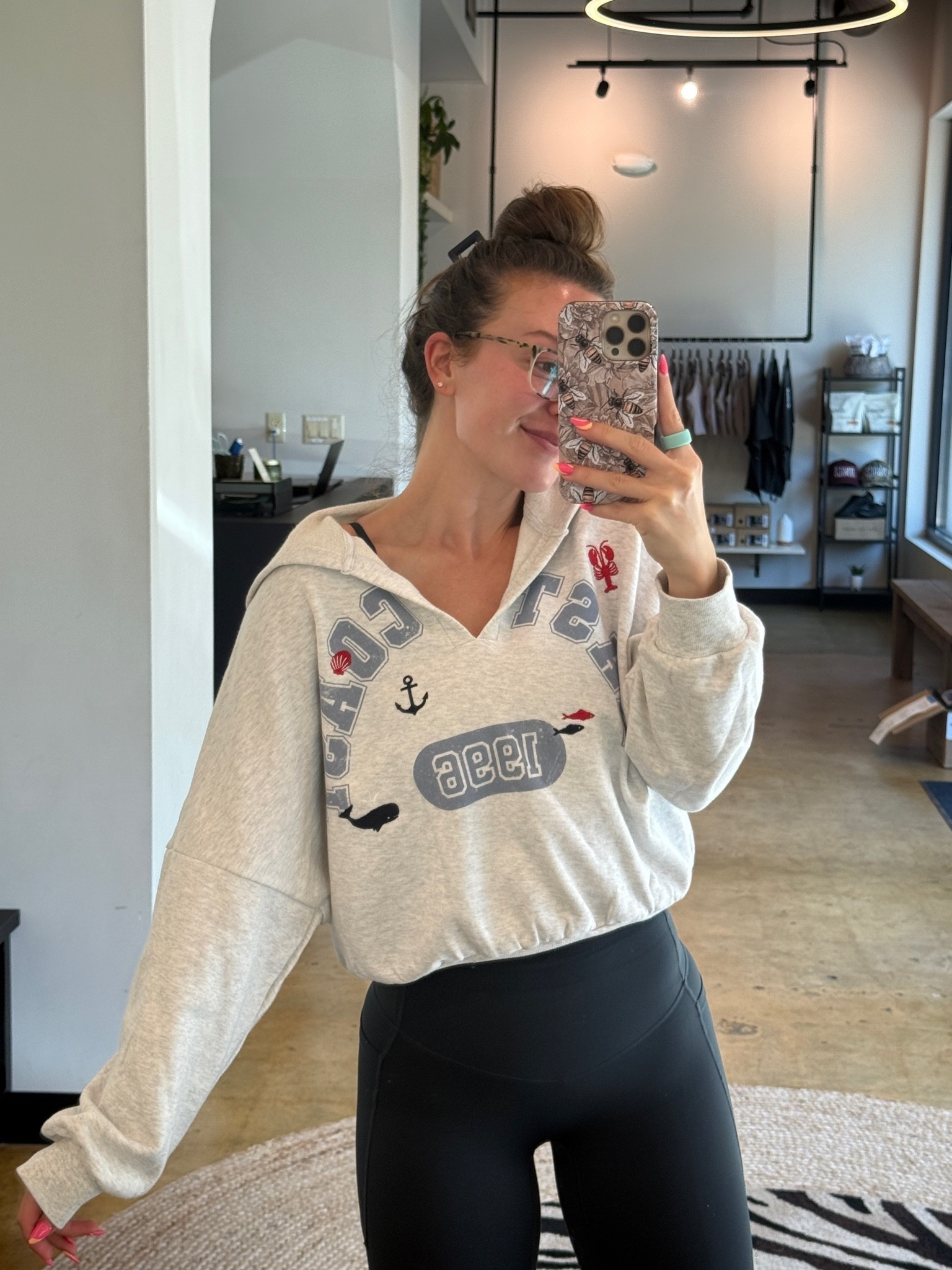 Cropped French terry pullover! So cute and cozy. Could see us wearing this for a night beach walk on Memorial Day or 4th of July ❤️💙 I’m wearing a size small!

#LTKootd