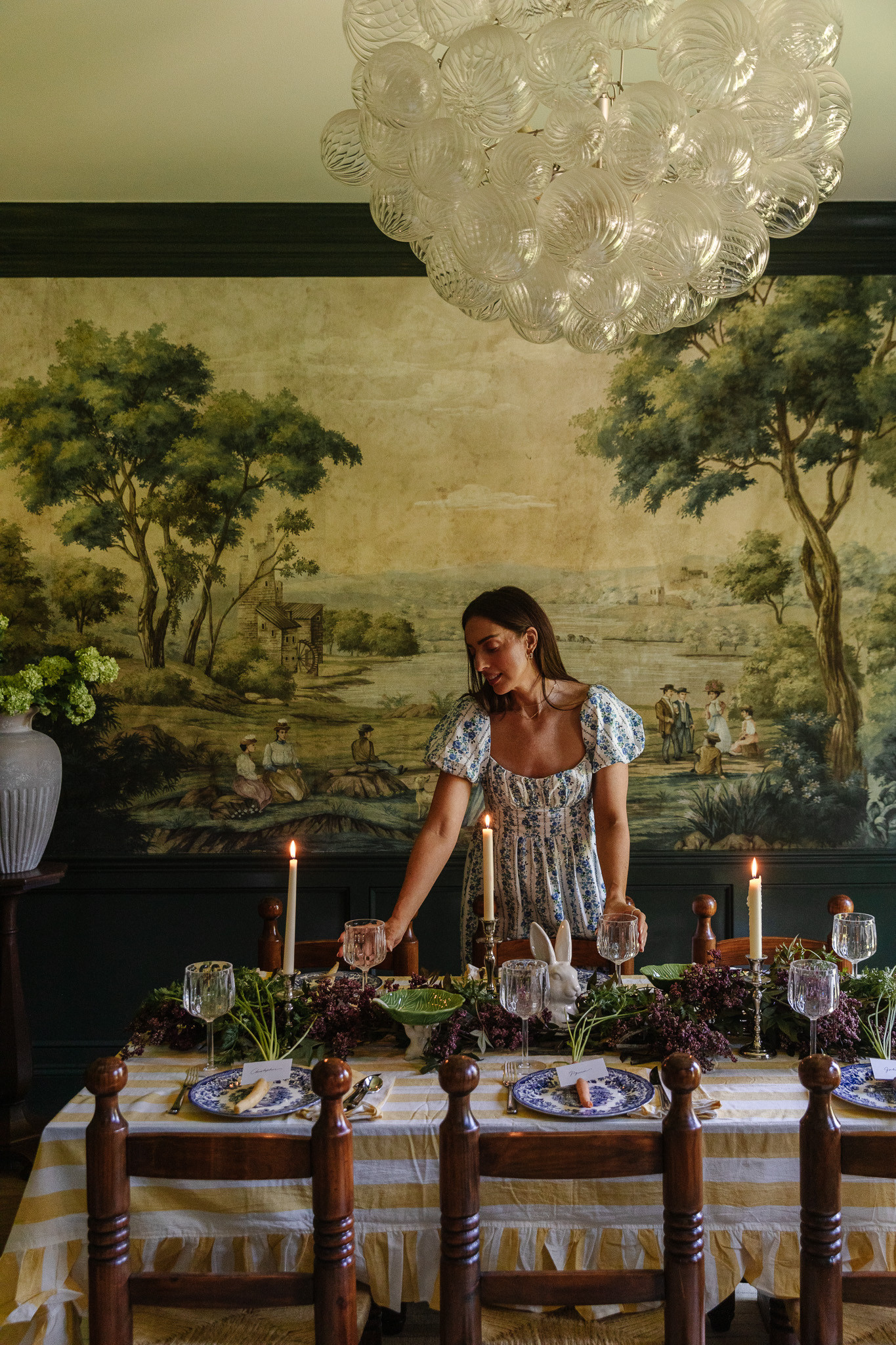 Today on ChrisLovesJulia.com we're sharing our Easter table - in the study turned temporary dining room thanks to the renovation! Linked everything we used above 

 #LTKSeasonal #LTKHome #LTKParties