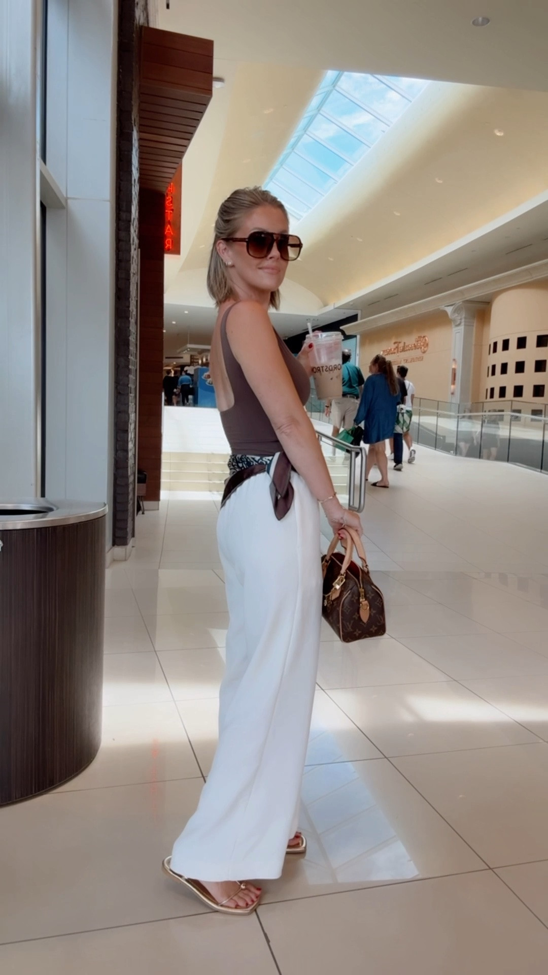 XS Amazon top / XS Aritiza pants (linked the Amazon dupes!) / I did the gold Amazon sandals today - true to size and so comfy!

#LTKootd #LTKOver40 #LTKPetite