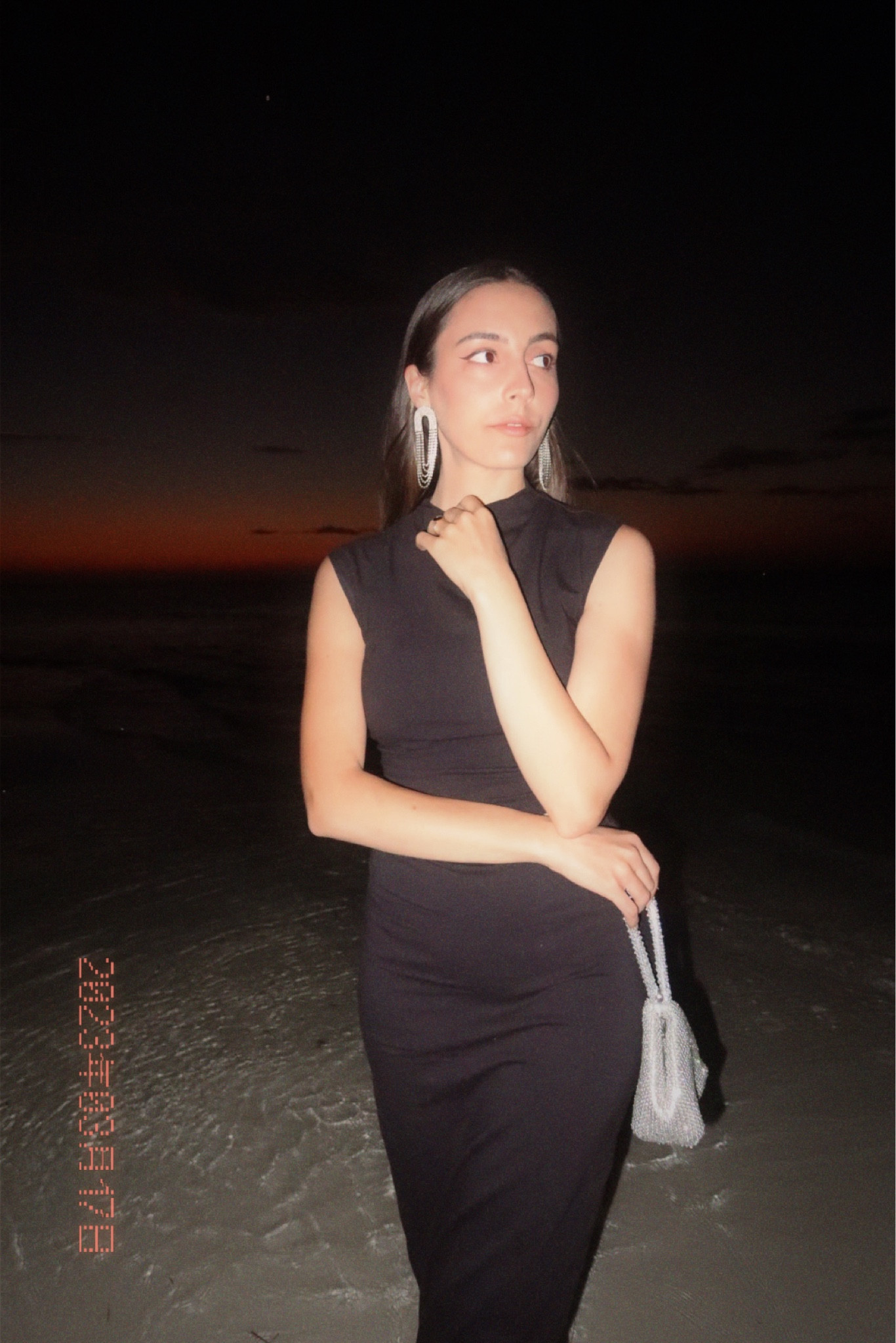 Date night in Mexico - ideal minimal outfit for sunsets 🌅 Reformation dress, all black look, black Reformation set, elegant outfit, rhinestone bag, rhinestone earrings, date night look - holiday look, vacation outfit 

#LTKeurope #LTKSeasonal #LTKGiftGuide