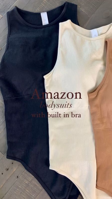 Amazon Bodysuits in 3 pack with built in bra!

Wearing a medium!

#LTKSeasonal #LTKfindsunder50 #LTKworkwear