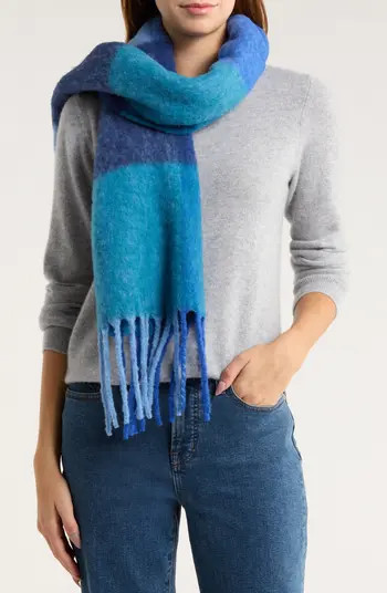 Wool & Alpaca Blend Fringe Scarf | Nordstrom