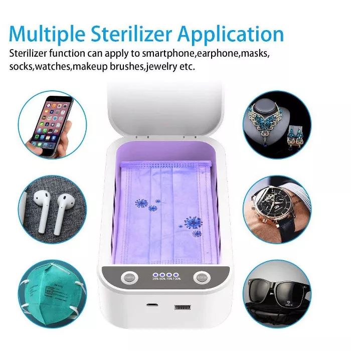 UVC Sterilizer Cell Phone Cleaner, Portable Smart Phone Cleaner Cleaning Device for All Cellphone... | Target