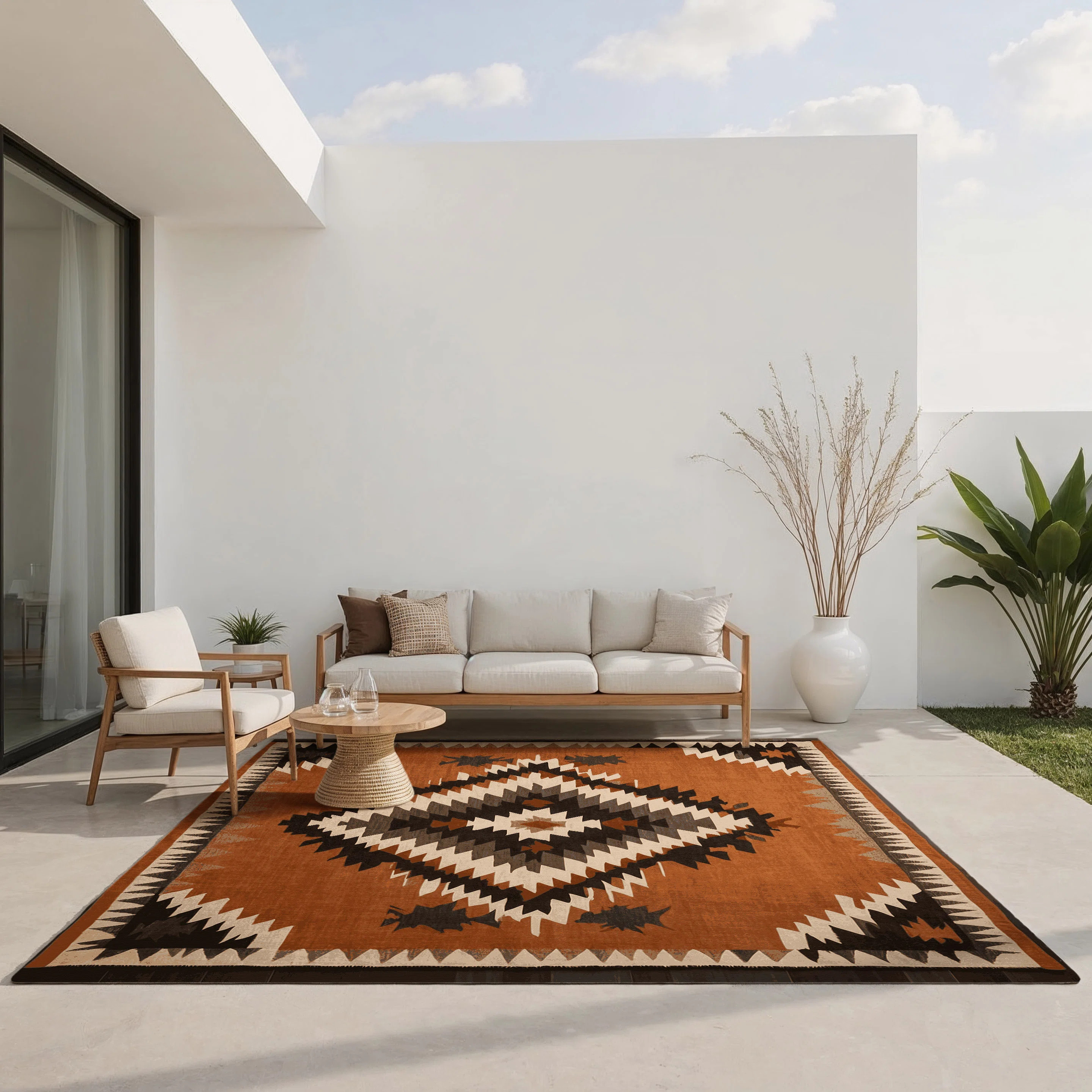Canyon Echo Indoor And Outdoor Area Rug | Wayfair North America