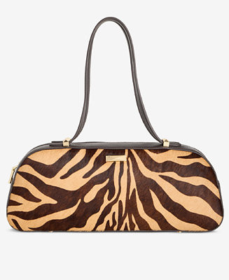 Nedda Calf Hair Satchel | Macy's