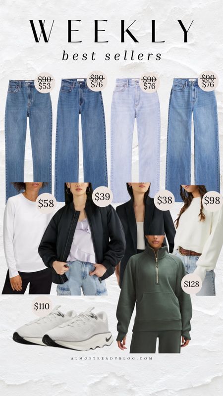 Weekly best sellers, jeans on sale, abercrombie sale, bomber jacket, free people, blazer

#LTKfindsunder50 #LTKsalealert #LTKfindsunder100