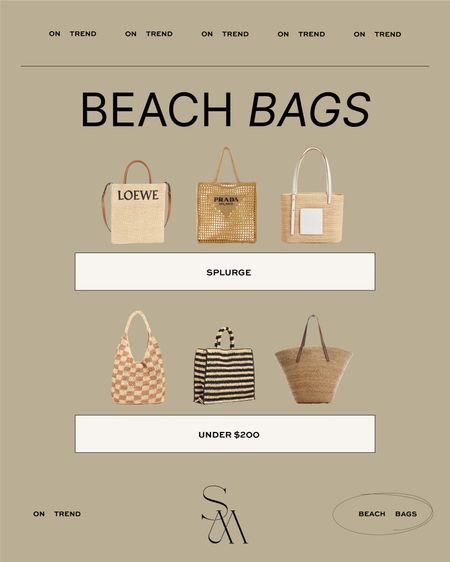 Beach bags for vacation 

#LTKstyletip #LTKitbag #LTKFind
