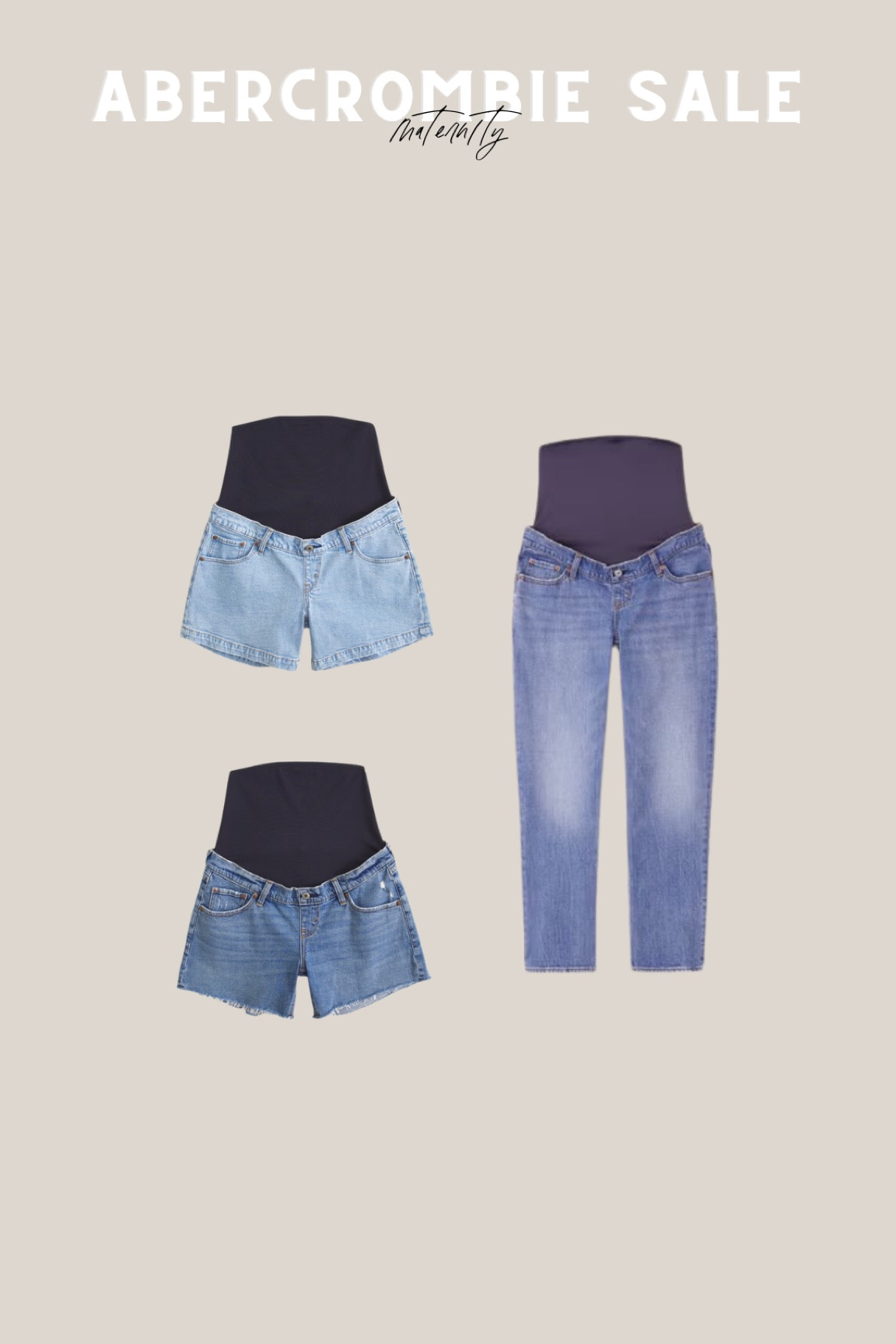 Abercrombie maternity denim on sale! 

#LTKsalealert #LTKSpringSale #LTKbump