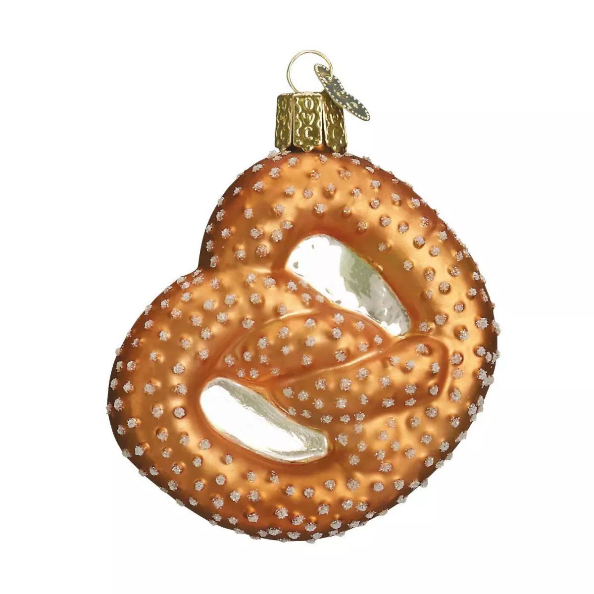 Old World Christmas Pretzel  -  One Glass Ornament 3.0 Inches -  Glass Ornament Glitter Salted  -... | Target