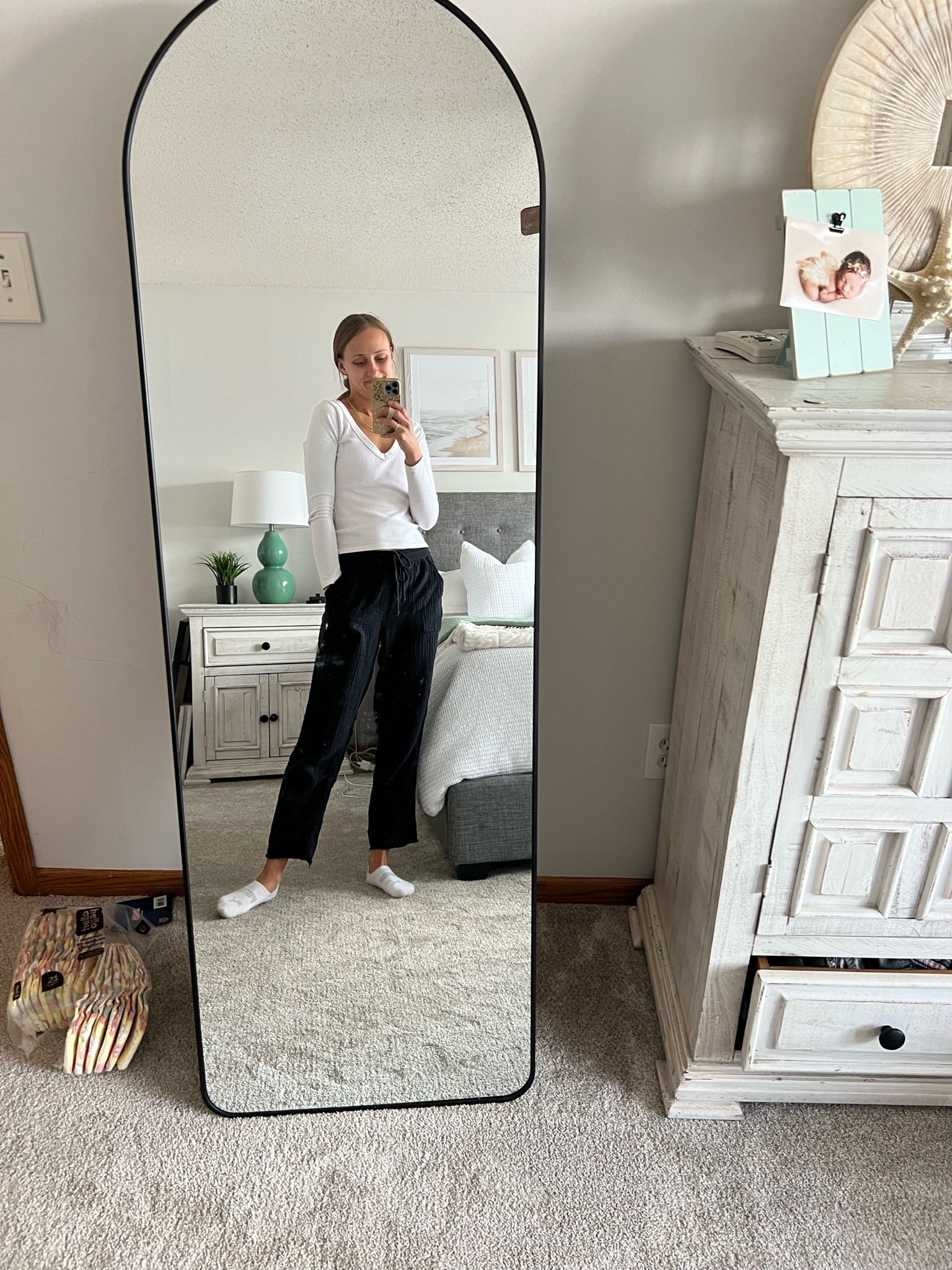 My favorite standing mirror! Looks luxury, yet it’s under $100 🫶👍 Comes in several lengths. This crop top is a favorite of mine as well. So comfy, perfect for an everyday or workouts! 

Standing mirror | mirrors | mirror | bedroom | master bedroom | lamp 

#LTKhome #LTKActive #LTKfindsunder100