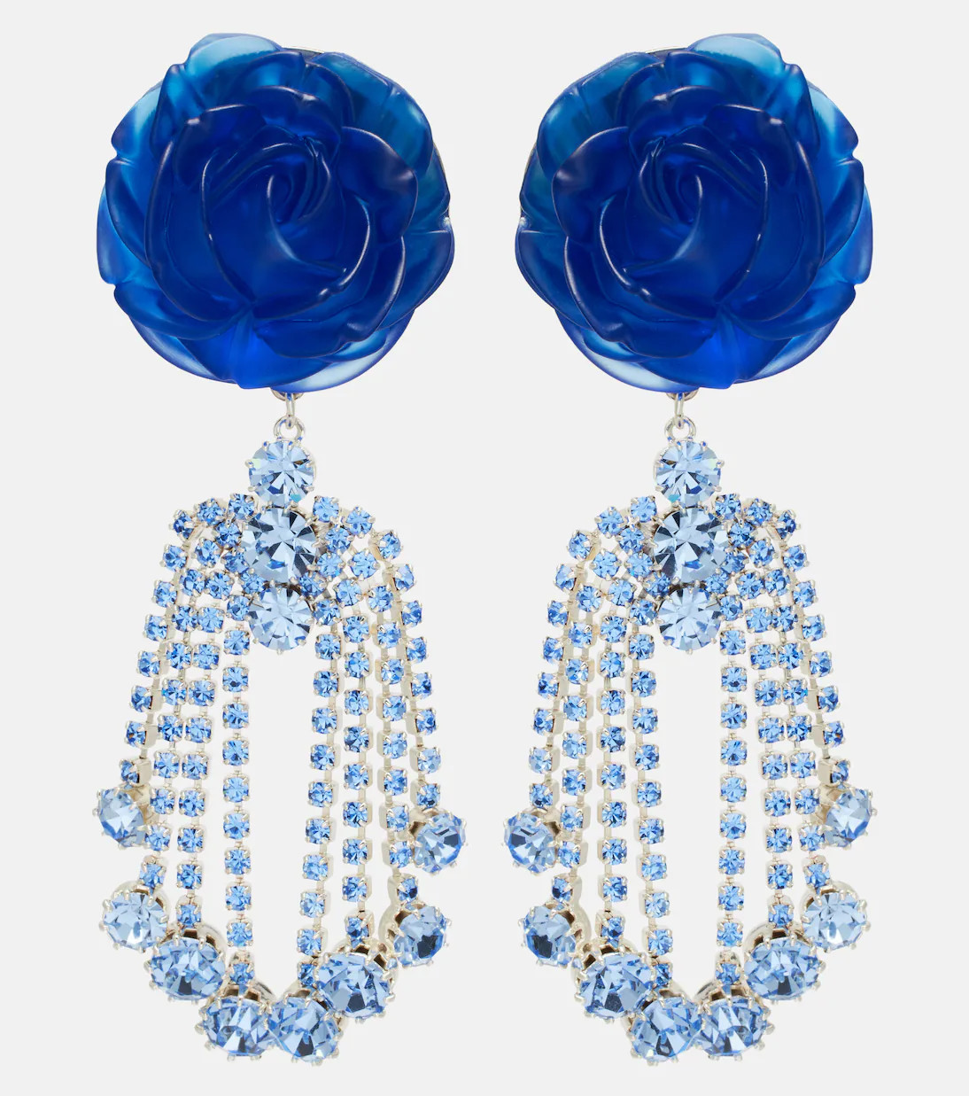 Embellished floral drop earrings | Mytheresa (INTL)