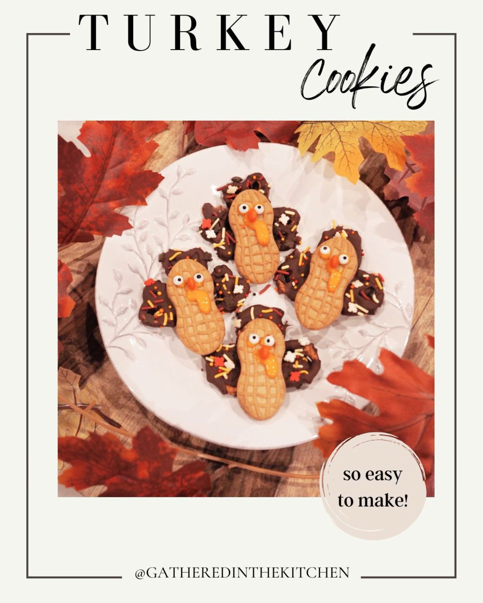 Makes these adorable turkey cookies for your Thanksgiving feast!! 

#LTKSeasonal #LTKKids #LTKHoliday
