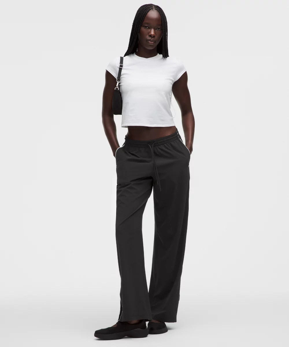 Court Rival Wide-Leg Track Pant Regular   Stitched Logo | lululemon (AU)