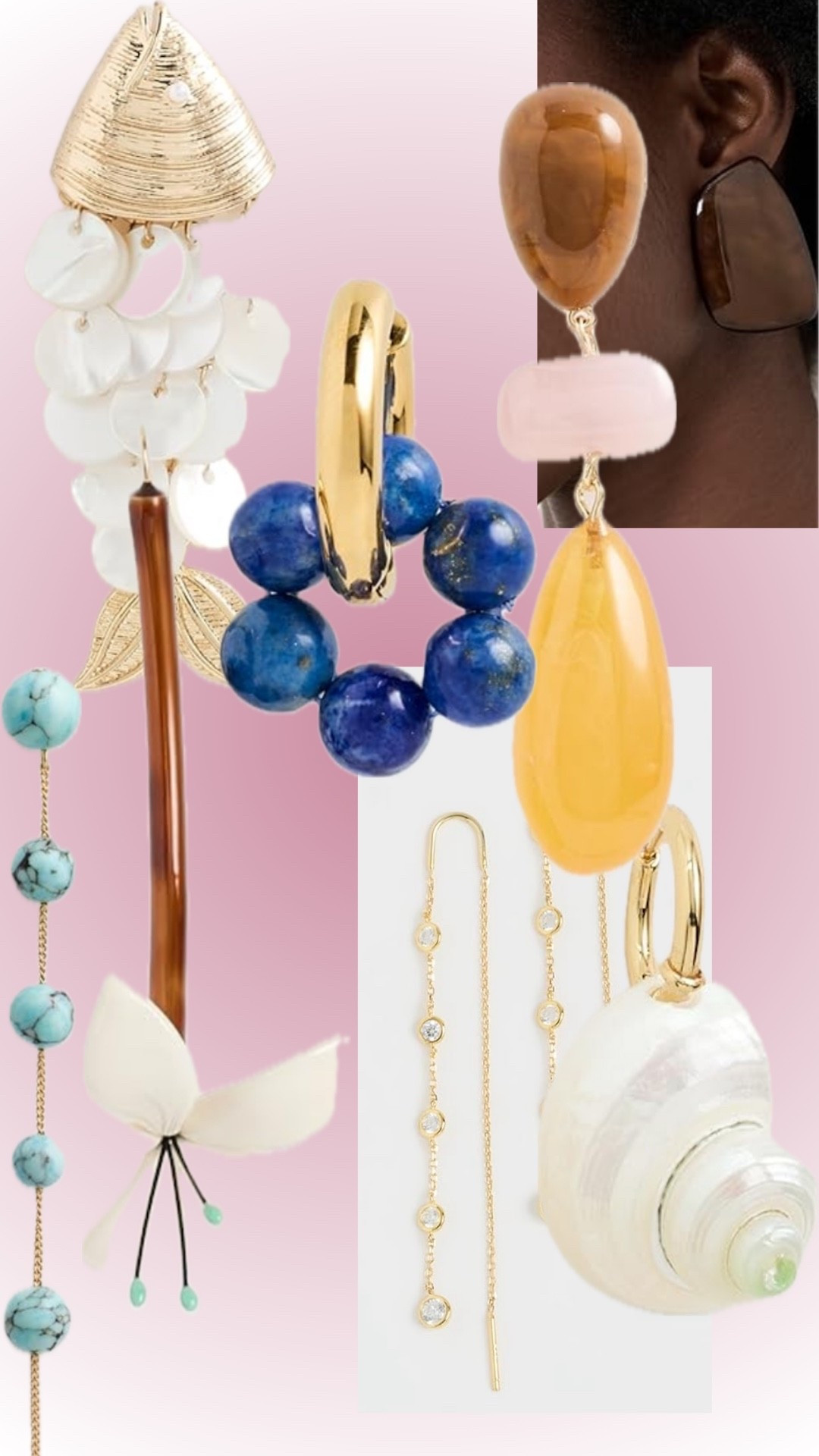 Minimalist statement earring