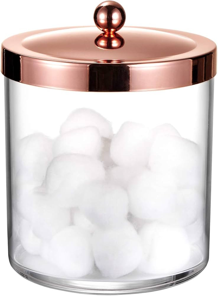 Premium Quality Apothecary Jar - 50 Ounce Large Clear Plastic Storage Container Jar with Rust Pro... | Amazon (US)