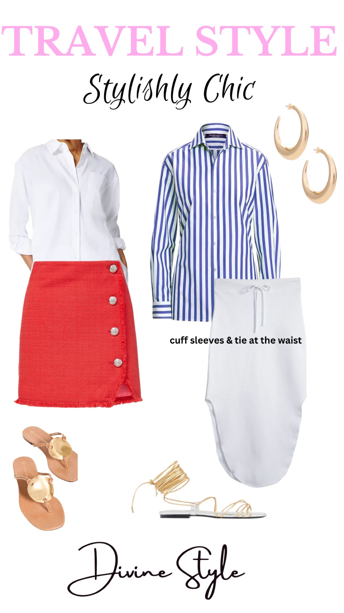 Look stylishly chic while traveling stepping off the plane to your destination in these easy to wear skirt & blouse outfits.

#LTKstyletip #LTKtravel