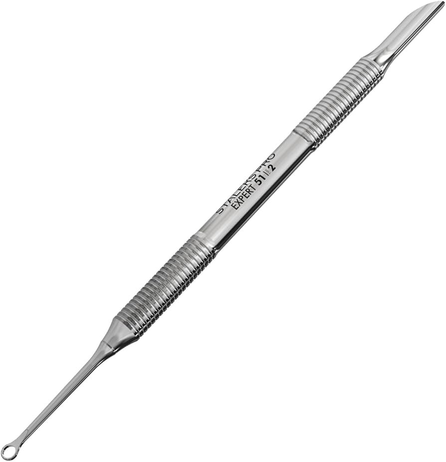 Staleks Pro EXPERT 51 Manicure Pusher Type 2 – Beveled Pusher and Loop End – Stainless Steel ... | Amazon (US)