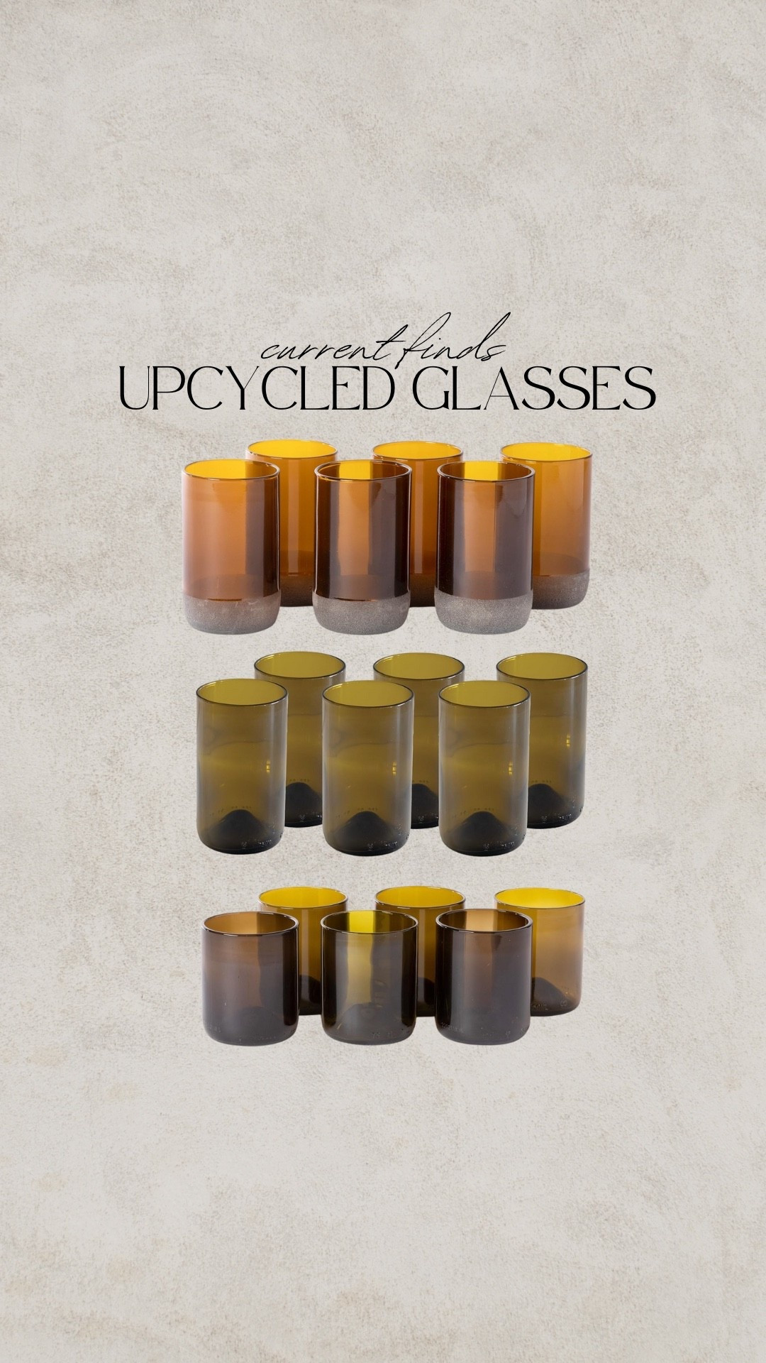Amber glasses, olive glasses, drinkware, recycled glass, highball glasses, whiskey glasses

#LTKSaleAlert #LTKHome #LTKFindsUnder50

#LTKSeasonal #LTKSaleAlert #LTKHome