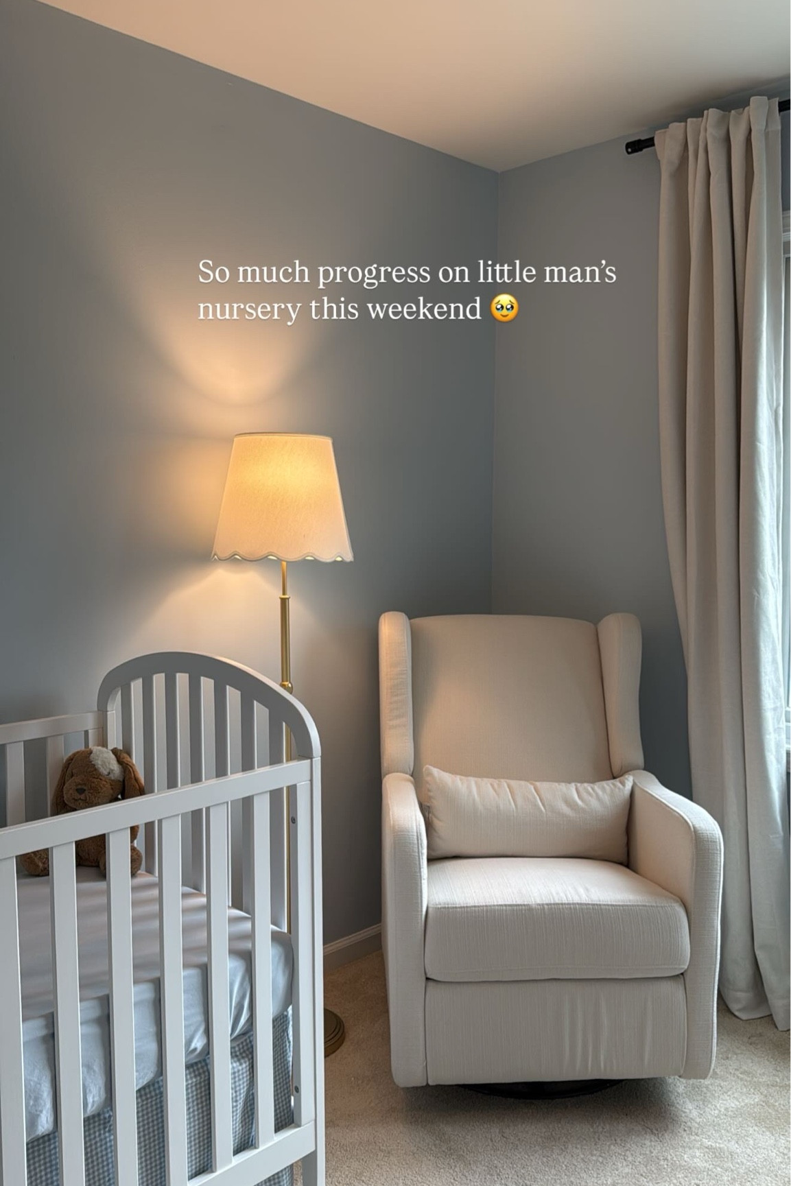 so much progress on the nursery this weekend!!

#LTKHome #LTKBaby