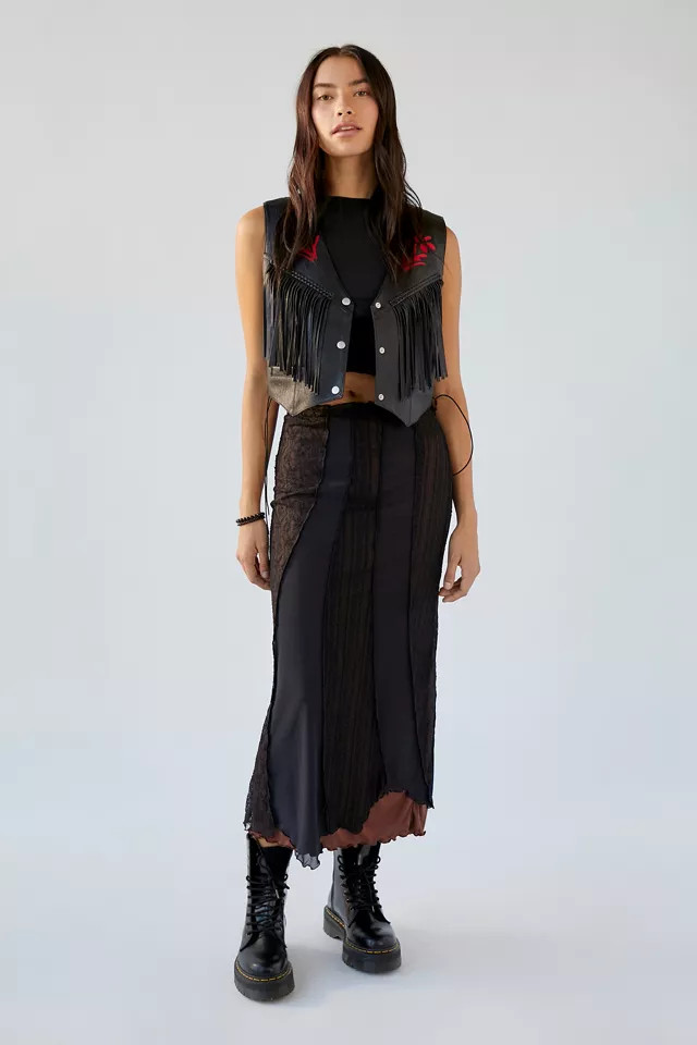 UO Beatrix Spliced Maxi Skirt | Urban Outfitters (US and RoW)
