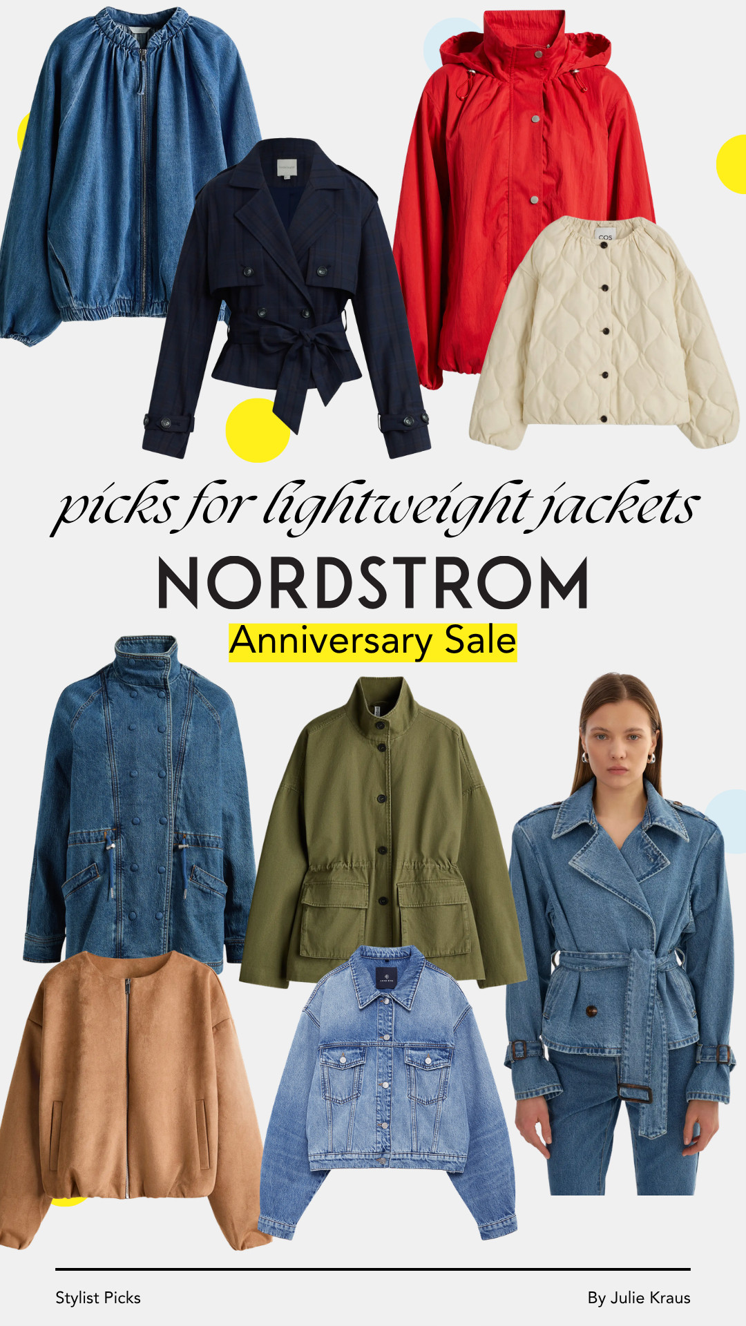 The Nordstrom Anniversary Sale is almost here! Preview now, Early Access July 14, Everyone Shops July 18 through August 9. My top picks for lightweight jackets — save this so you're ready when the sale begins. Nordstrom Anniversary Sale • Stylist Picks • Lightweight Jackets • Transitional Style • NSale 2026 

 #LTKSeasonal #LTKOver40 #LTKSaleAlert
