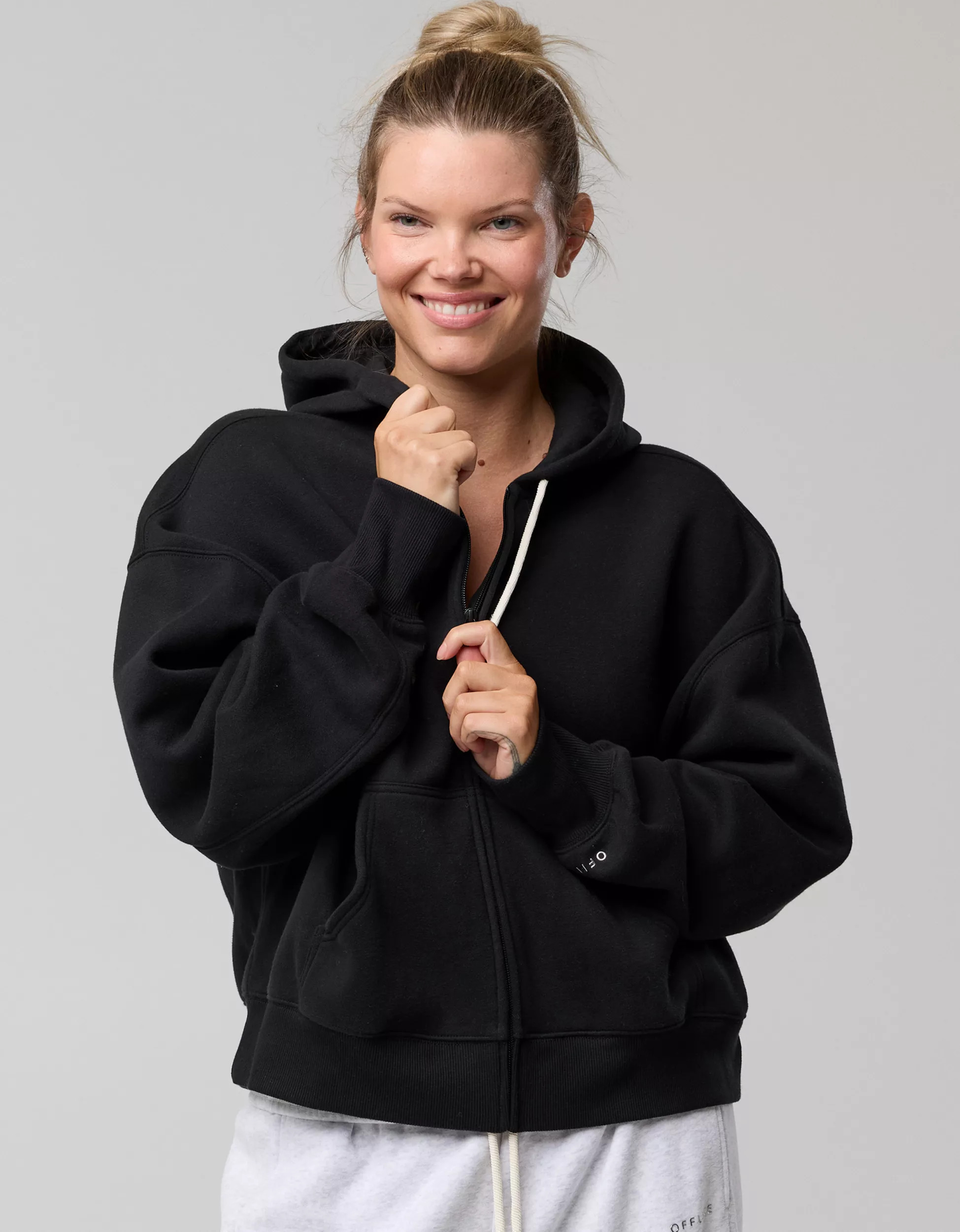 OFFLINE By Aerie Cloud Fleece Classic Full Zip Sweatshirt | Aerie